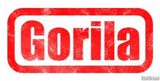Gorila Efecto de texto