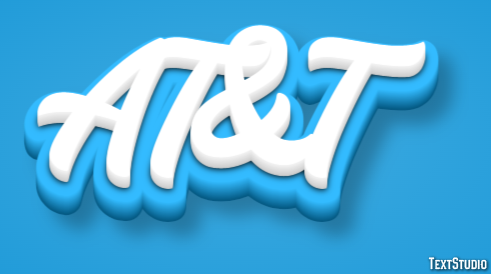 AT&T Efecto de Texto