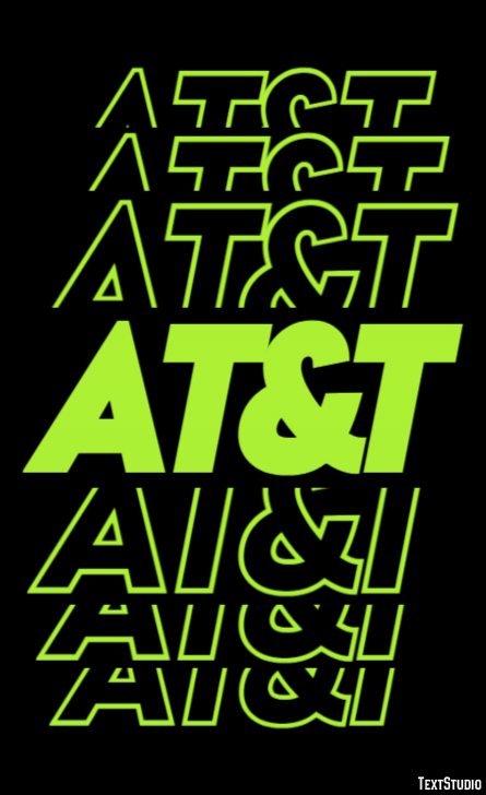 AT&T Efecto de Texto