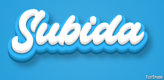 Subida Text Effect