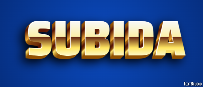 Subida Text effect