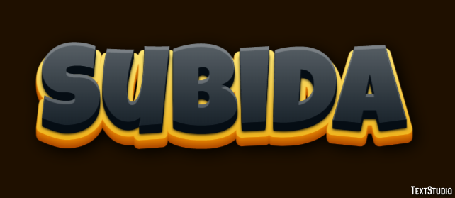 Subida Text effect