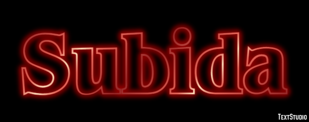 Subida Text Effect