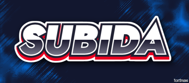Subida Text effect