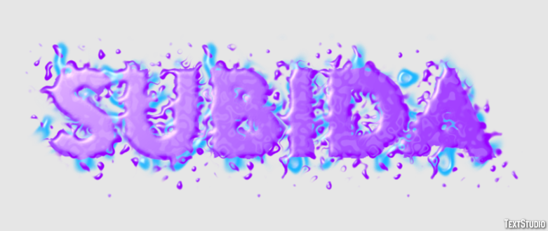 Subida Text effect