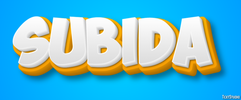 Subida Text effect