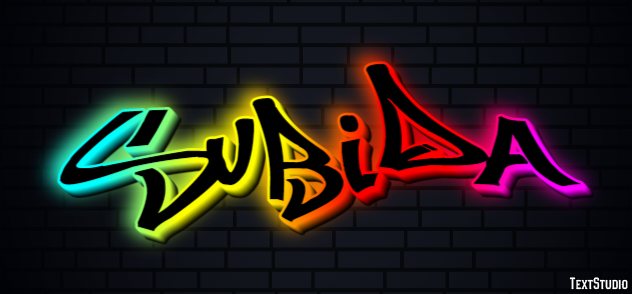 Subida Text effect
