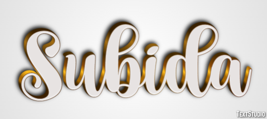 Subida Text effect