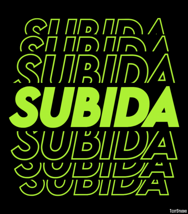 Subida Text Effect