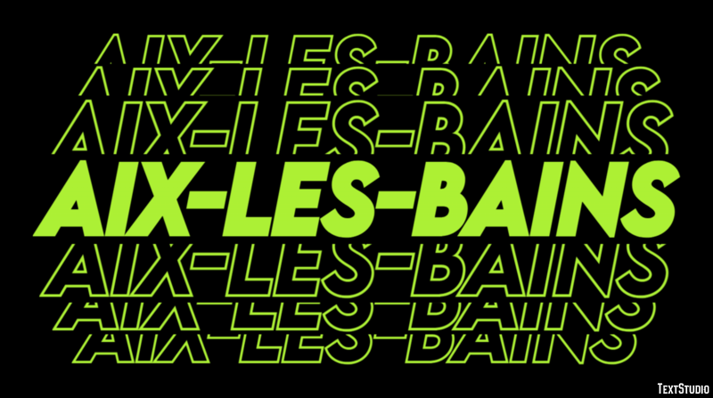Aix-les-Bains Effetto testo