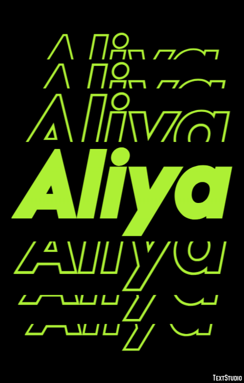 Aliya Text Effect