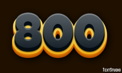 800 Text Effect