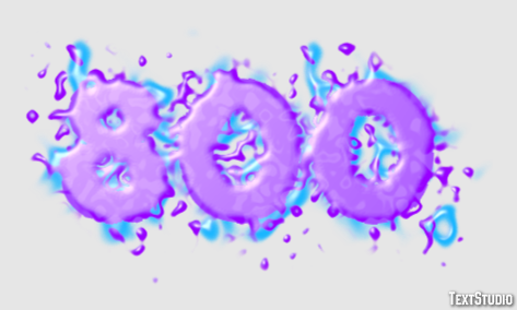 800 Text Effect