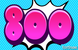 800 Text Effect