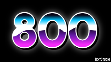800 Text Effect