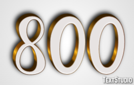 800 Text Effect