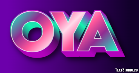 Oya Texteffekt