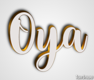Oya Efekt tekstowy