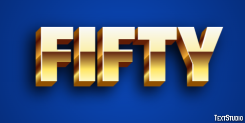Fifty Text Effect