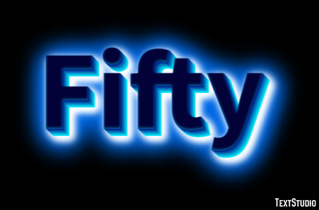 Fifty Effetto testo