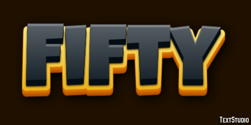 Fifty Text Effect