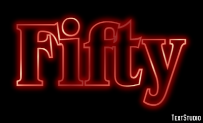 Fifty Effetto testo