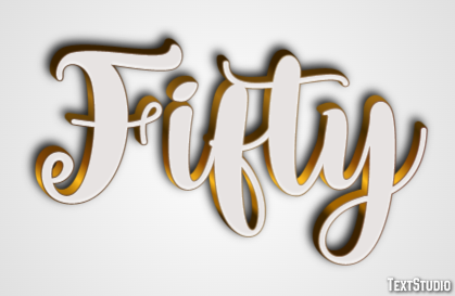 Fifty Text Effect