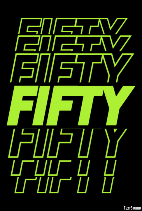 Fifty Text Effect