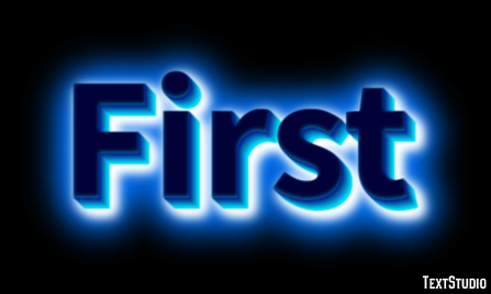 First Text Effect