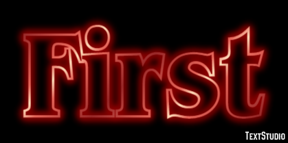 First Text Effect