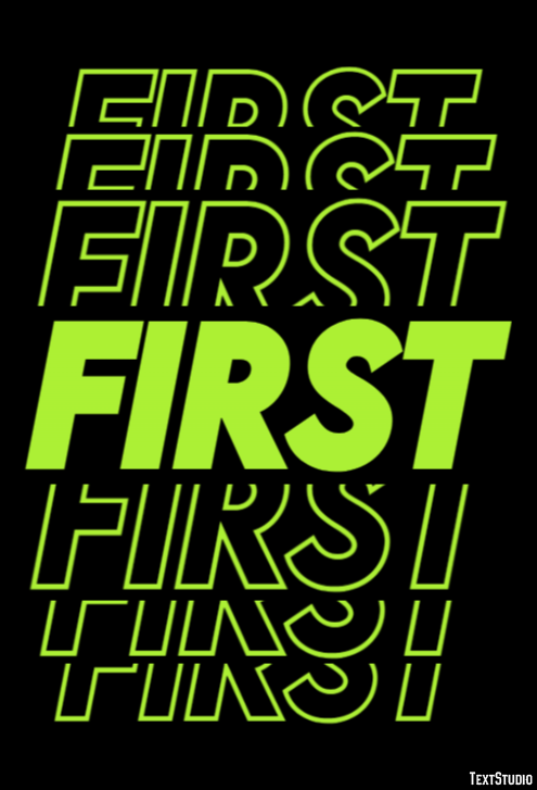 First Text Effect