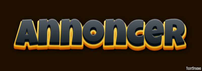 Annoncer Texteffekt