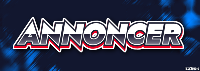 Annoncer Текстовый эффект