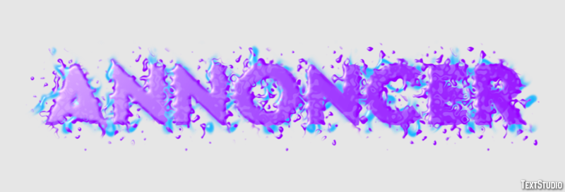 Annoncer Текстовый эффект