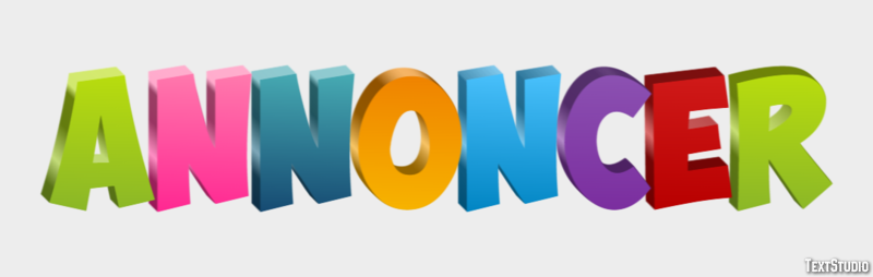Annoncer Effet de Texte