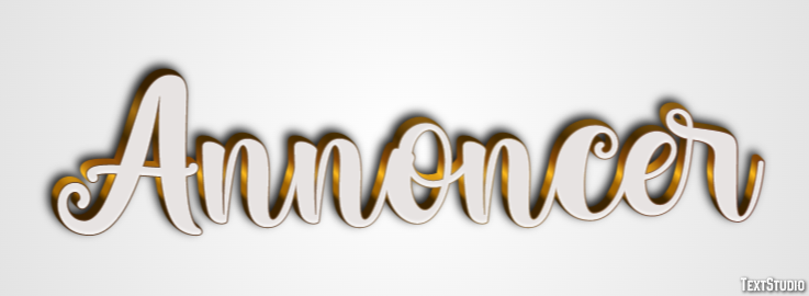 Annoncer Effet de Texte