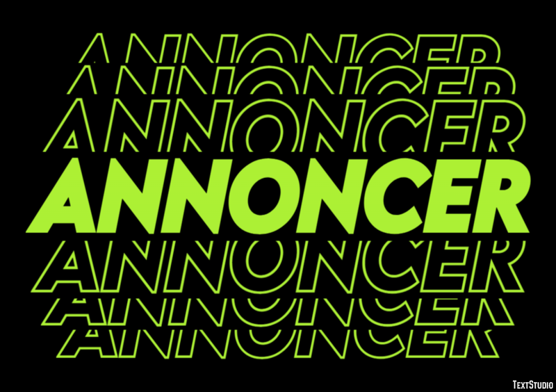Annoncer Effet de Texte