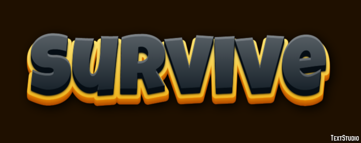 Survive Efekt tekstowy