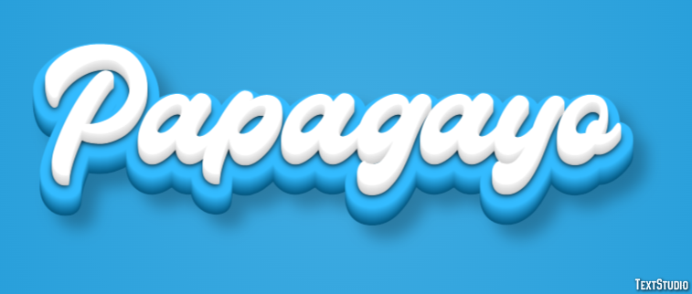 Papagayo Efecto de texto