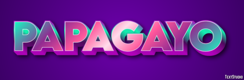 Papagayo Efecto de texto
