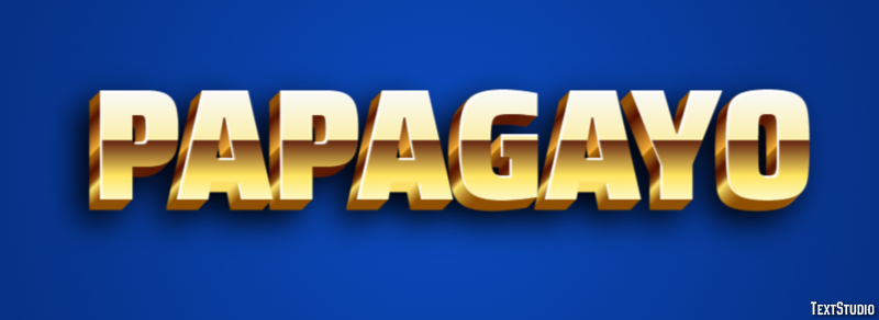 Papagayo Efecto de texto