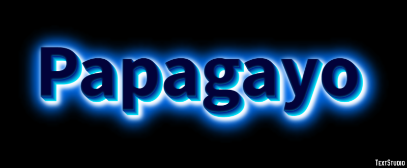 Papagayo Efecto de Texto