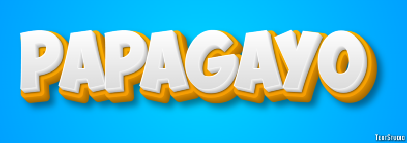 Papagayo Эффект текста