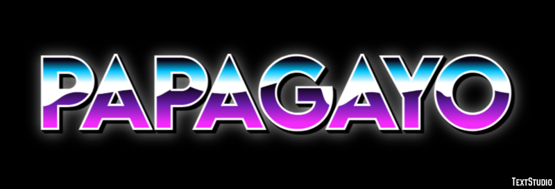 Papagayo Efecto de texto