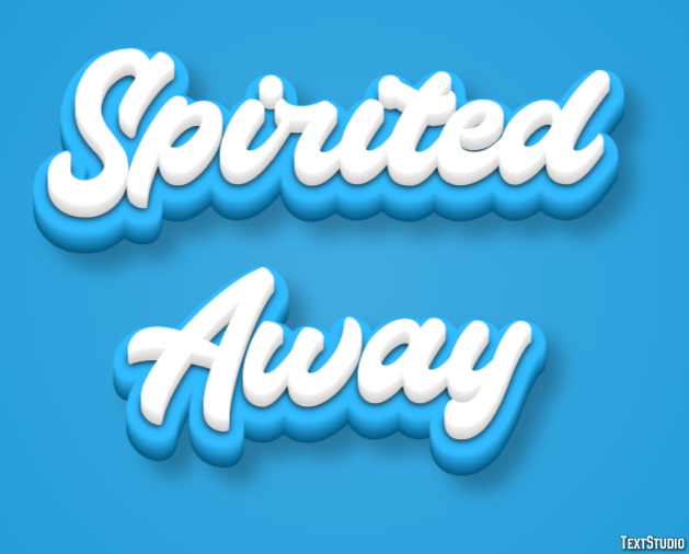Spirited Away Text Effect