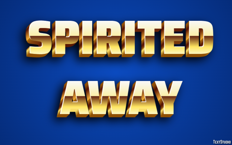 Spirited Away Text Effect
