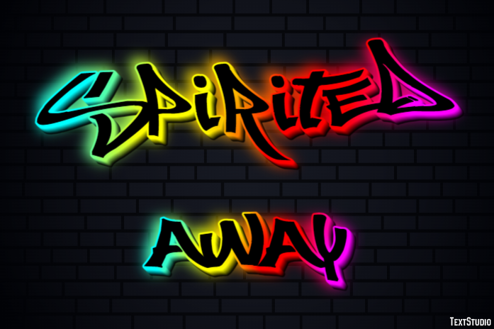 Spirited Away Text Effect