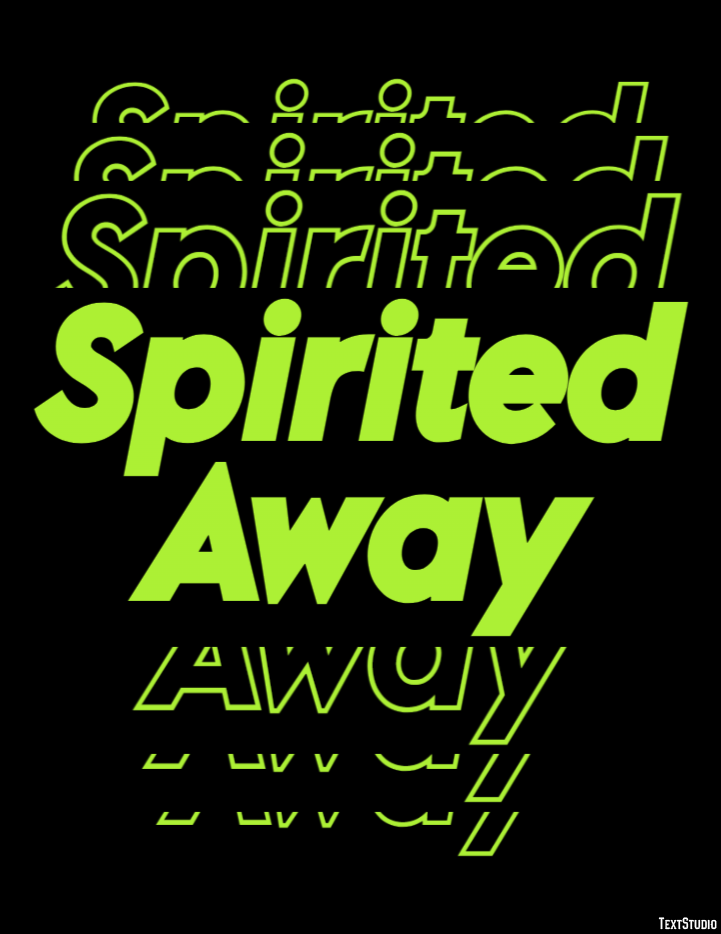 Spirited Away Text Effect