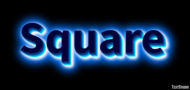 Square Text effect