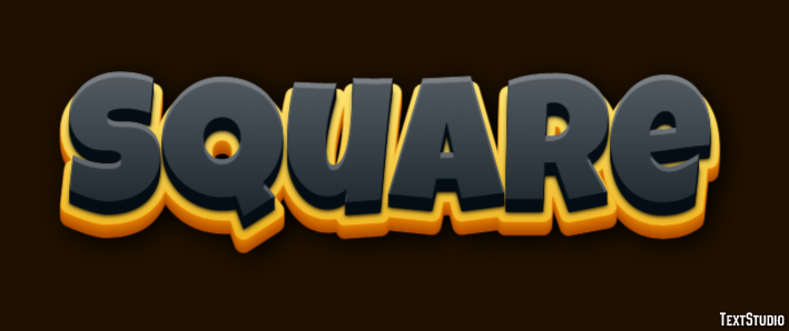 Square Text effect